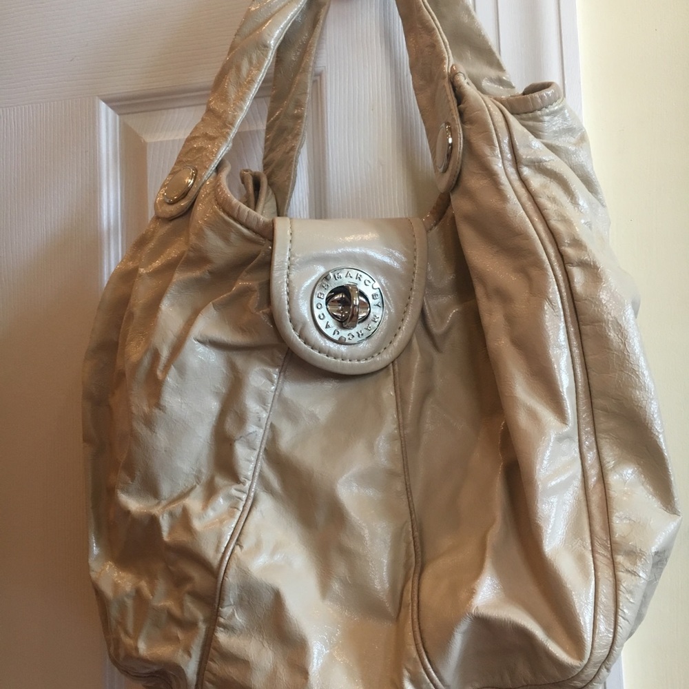 Marc by Marc Jacobs Patent Leather Nude Handbag